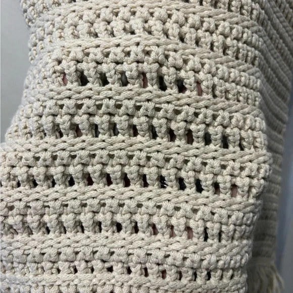 Cream Crochet Mini Dress - Picture 7 of 9